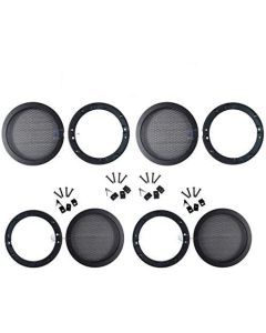 Nippon America 4 Pcs 4.5" Inch Car Speaker Woofer Steel Mesh Grill with Speed Clips and Screws