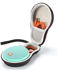 Hard Travel Case for JBL Clip 2/JBL Clip 3 Bluetooth Portable Speaker Carrying Storage Bag. Fits USB Cable - Black