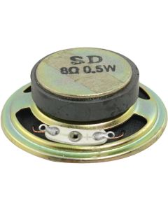 uxcell 2" Diameter Round Metal Shell External Magnet Speaker 8 Ohm 0.5W
