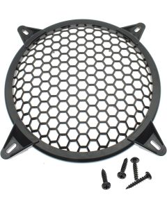 OZXNO 2 Pack 10 Inch Speaker Grills Subwoofer Grill Waffle Grill Guard Protector Covers with Mounting Screws ABS Mesh Round Subwoofer Speaker Cover
