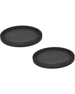 1PAIR 6.5 INCH CAR SPEAKER WOOFER STEEL MESH GRILL W/ SPEED CLIPS SCREWS GT-6.5