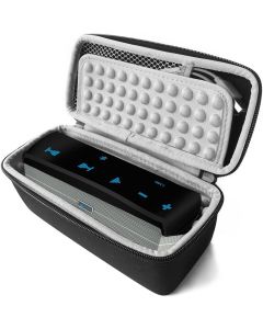 FitSand Hard Case Compatible for Meidong iChocolate Portable Bluetooth Speaker (Black+Gray)