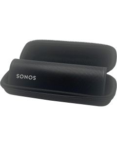 Solvacom Compact Zippered Sonos Roam Travel Case  Zip Up Carrier Storage Box Zipper Bag for Carrying Sonos Roam Portable Bluetooth Speaker (Black)