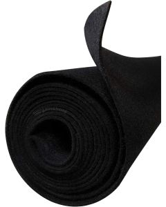 Polymat  Quality 10ft by 3.75ft Wide Black Auto Rv Trunk Liner Autotrim Dash Cover Headliner Dj Cabinet Pad Store Display Wrap Latex Backed Carpet